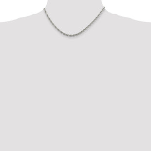 Sterling Silver Loose Rope Chain (Style QFC208-16)