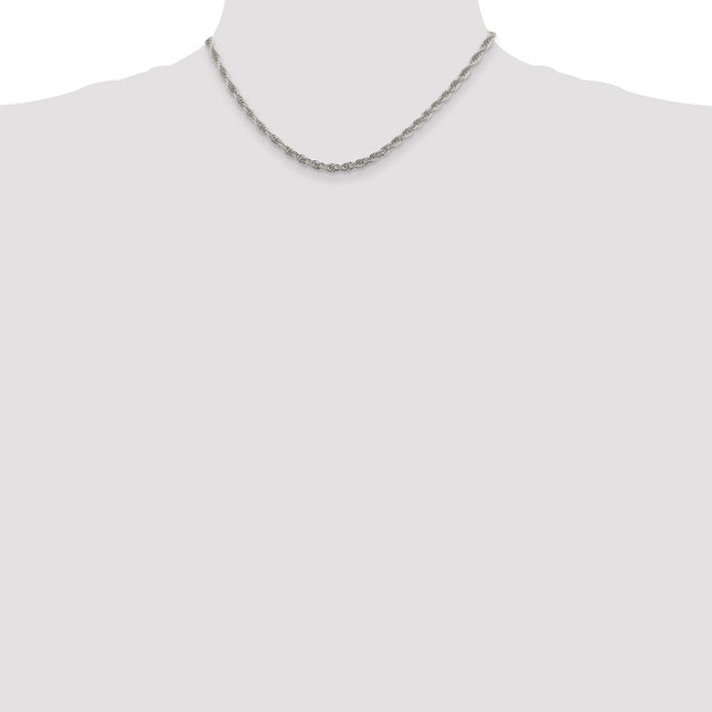 Sterling Silver Loose Rope Chain, 24 x 3.8mm