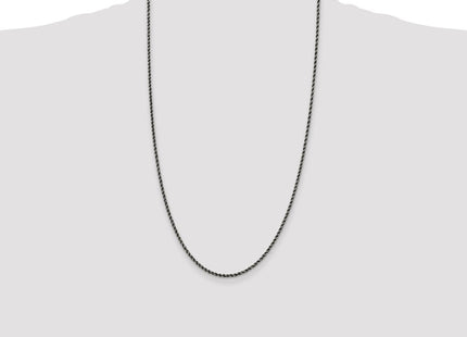 Sterling silver rope link chain