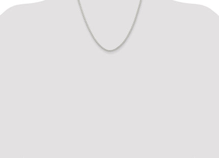 Sterling silver box link chain, additional view