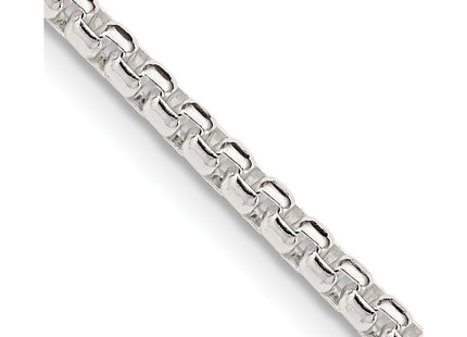 Sterling silver box link chain