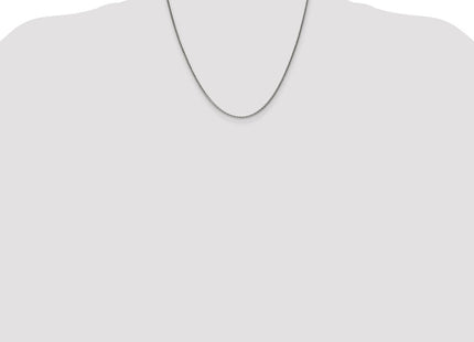 Sterling Silver Antiqued Solid Square Spiga Chain (Style QFC215-20)