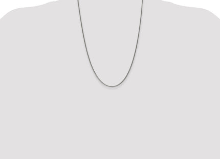 Sterling Silver Antiqued Solid Square Spiga Chain (Style QFC215-24)