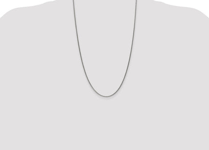 Sterling Silver Antiqued Solid Square Spiga Chain (Style QFC215-26)