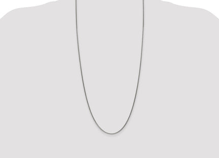 Sterling Silver Antiqued Solid Square Spiga Chain (Style QFC215-30)
