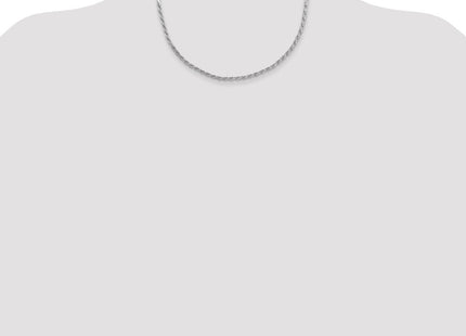Sterling Silver Flat Rope Chain (Style QFC223-18)