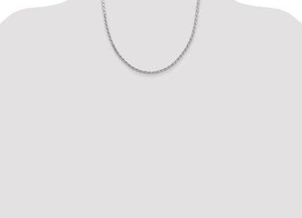 Sterling Silver Flat Rope Chain (Style QFC223-20)