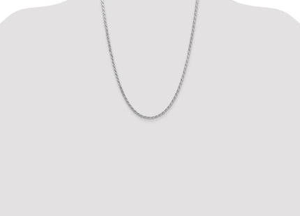 Sterling Silver Flat Rope Chain (Style QFC223-24)