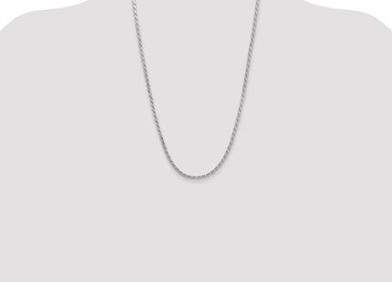 Sterling Silver Flat Rope Chain (Style QFC223-26)