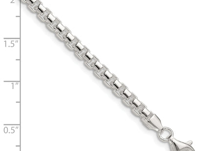 Sterling Silver Polished Round Box Chain