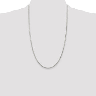 Sterling Silver Flat Rope Chain (Style QFC23-26)