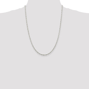 Sterling Silver Loose Rope Chain (Style QFC44-24)