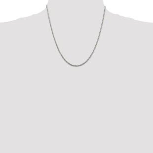Sterling Silver Loose Rope Chain (Style QFC45-20)