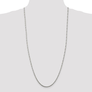 Sterling Silver Loose Rope Chain (Style QFC45-30)