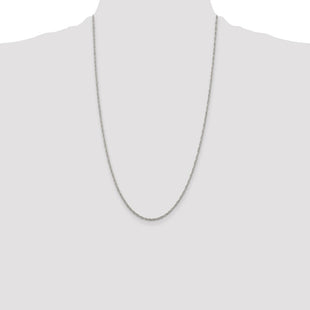 Sterling Silver Loose Rope Chain (Style QFC46-26)