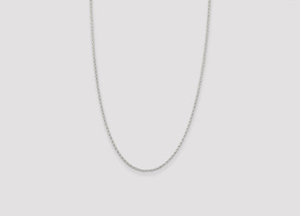 Sterling Silver Oval Fancy Rolo Chain (Style QFC47-26)