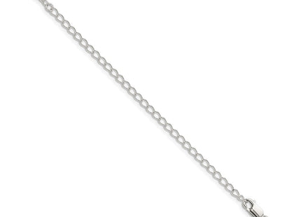 Sterling Silver Oval Fancy Rolo Chain w/4in ext. (Style QFC47E-22)