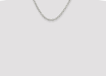 Sterling Silver Fancy Patterned Rolo Chain (Style QFC48-18)