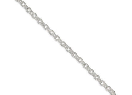Sterling Silver Fancy Patterned Rolo Chain (Style QFC48-8)