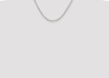 Sterling Silver Diamond-cut Rolo Chain (Style QFC50-18)