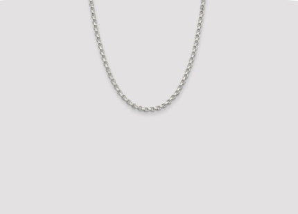 Sterling Silver Diamond-cut Rolo Chain (Style QFC50-22)