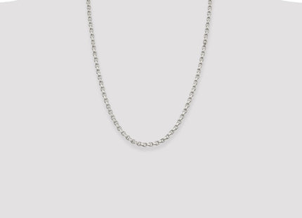 Sterling Silver Diamond-cut Rolo Chain (Style QFC50-24)