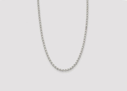 Sterling Silver Rhodium-plated Diamond-cut Rolo Chain (Style QFC50R-26)