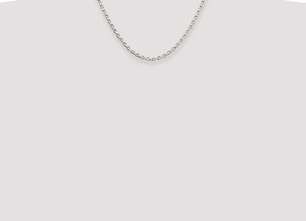 Sterling Silver Diamond-cut Rolo Chain (Style QFC51-18)