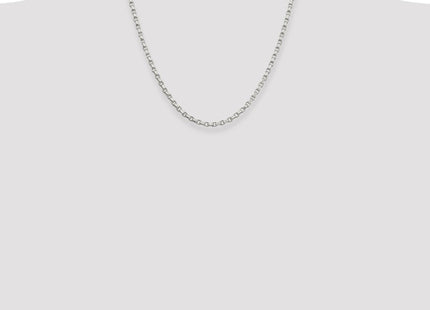 Sterling Silver Diamond-cut Rolo Chain (Style QFC51-20)