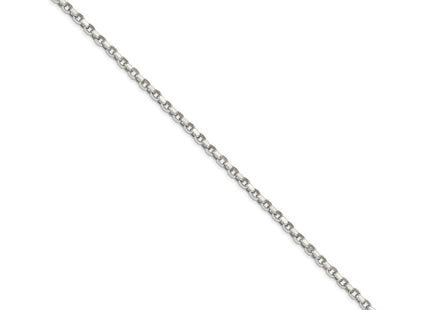 Sterling Silver Diamond-cut Rolo Bracelet