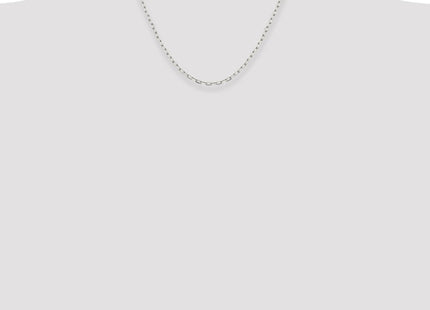 Sterling Silver Elongated Open Link Chain (Style QFC52-18)