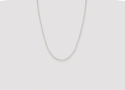 Sterling Silver Rhodium-plated Elongated Open Link Chain, 24 x 2.75mm
