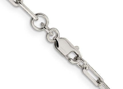 Sterling Silver Elongated Open Link Chain, 16 x 3.25mm