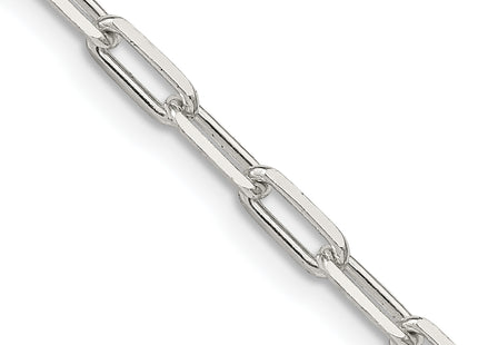 Sterling Silver Elongated Open Link Chain, 16 x 3.25mm