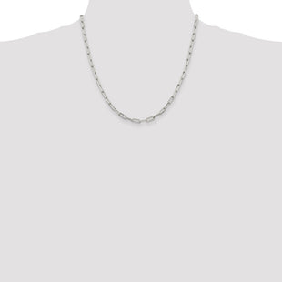 Sterling Silver Elongated Open Link Chain (Style QFC54-20)