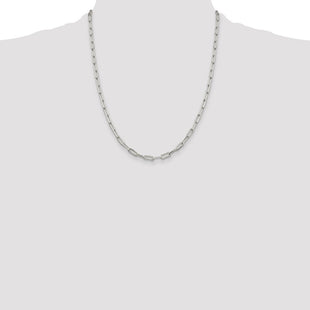 Sterling Silver Elongated Open Link Chain (Style QFC54-22)