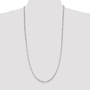 Sterling Silver Elongated Open Link Chain (Style QFC54-30)
