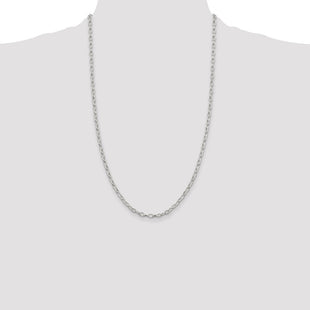 Sterling Silver Fancy Patterned Rolo Chain (Style QFC59-26)