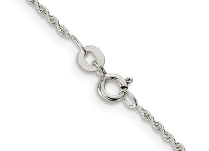Sterling silver rope link chain, another view