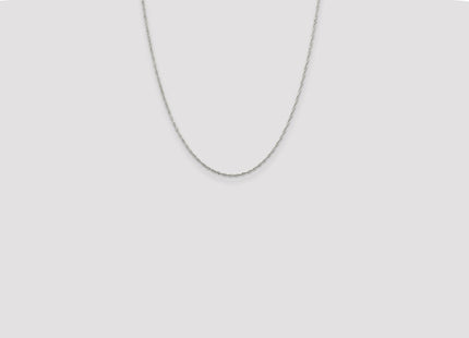 Sterling silver singapore link chain, further view