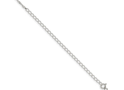 Sterling silver singapore link chain, another view