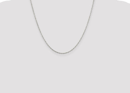 Sterling silver singapore link chain, additional view