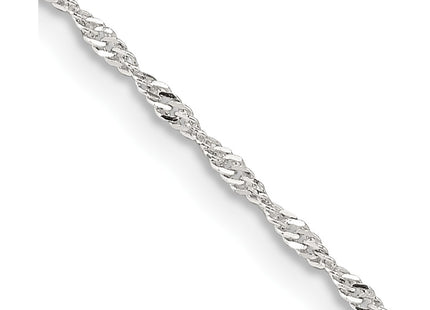 Sterling silver singapore link chain