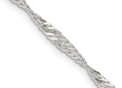 Sterling silver singapore link chain