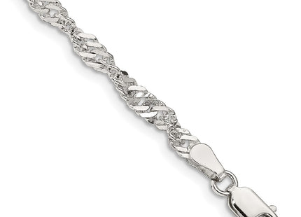 Sterling silver singapore link chain