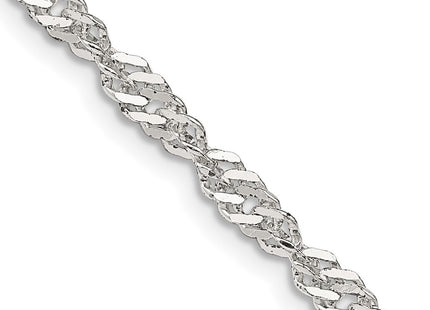 Sterling silver singapore link chain