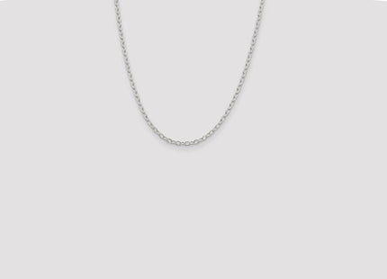Sterling Silver Oval Cable Chain (Style QFC72-22)