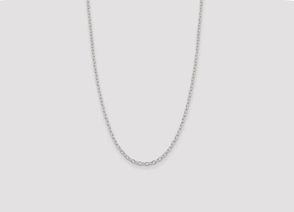 Sterling Silver Oval Cable Chain (Style QFC72-26)