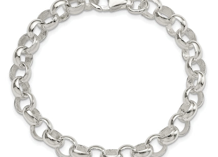 Sterling Silver Belcher Light Bracelet, 7.5 x 8mm