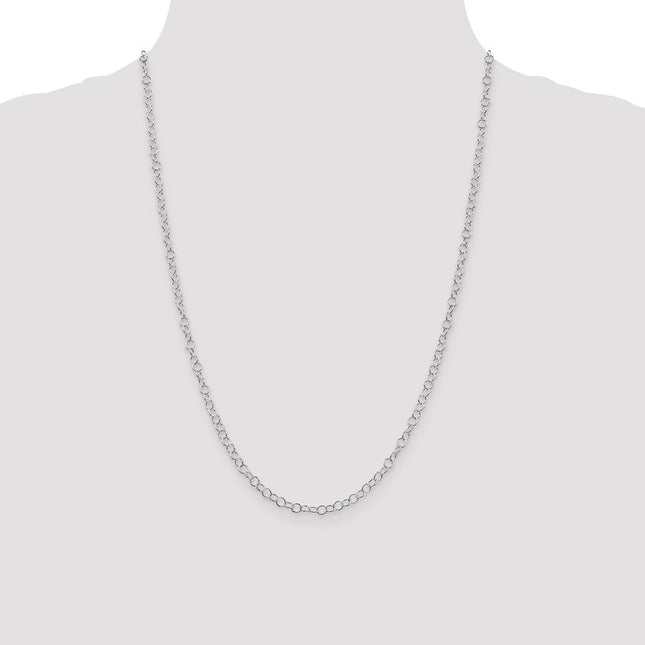 Sterling Silver Fancy Cable Chain